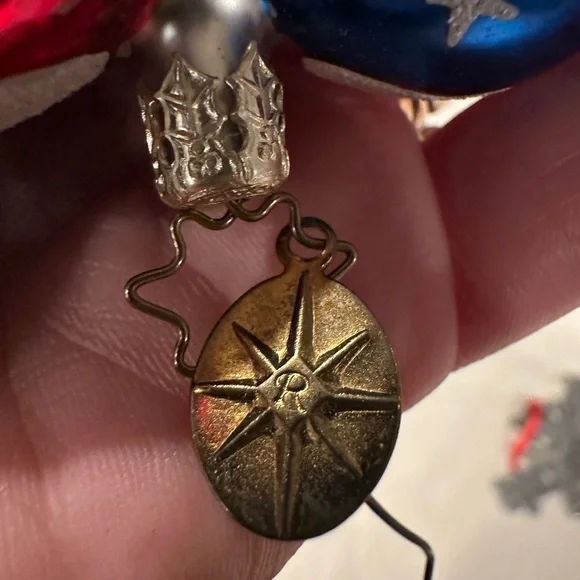 Vintage Christopher Radko Handmade Patriotic Heart Ornament - Picture 5 of 8